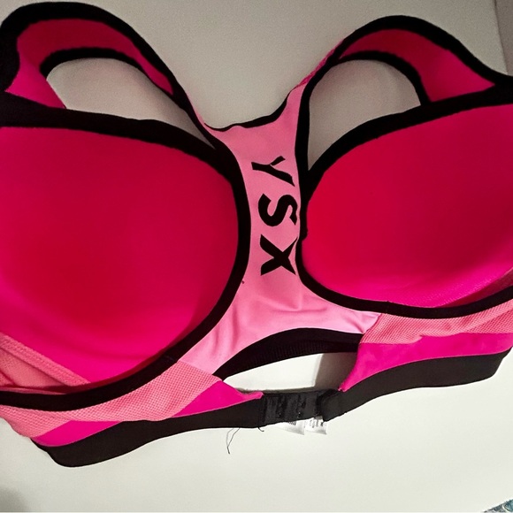 VSX Women's Pink and Black Sports Bra 36B - Picture 2 of 4